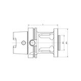 Bridge Boring Tool Holder  HSK100A-BST-100~(300) - Makotools Industrial Supply Tools for Metal Cutting