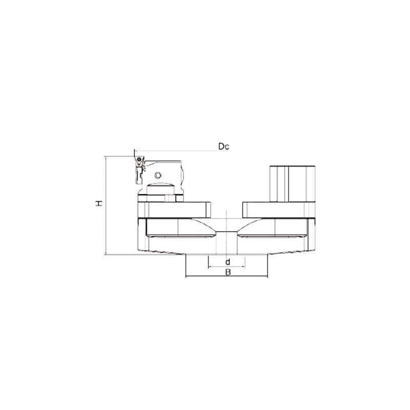 Bridge Fine Boring Head   BF200300-40R~(BF600700-60R) - Makotools Industrial Supply Tools for Metal Cutting