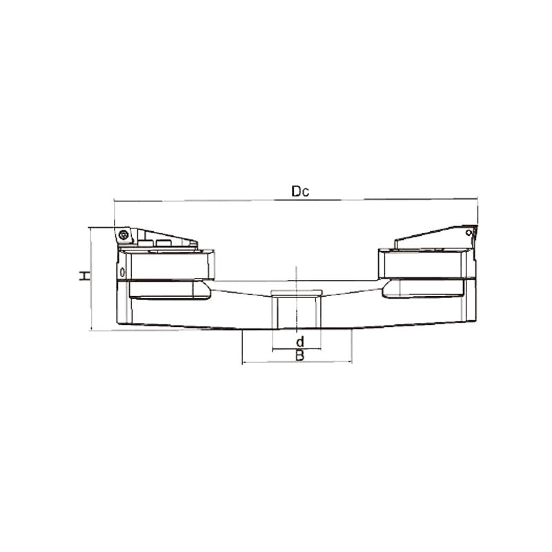 Bridge Rough Boring Head BR200300-40R~(BR600700-60R) - Makotools Industrial Supply Tools for Metal Cutting