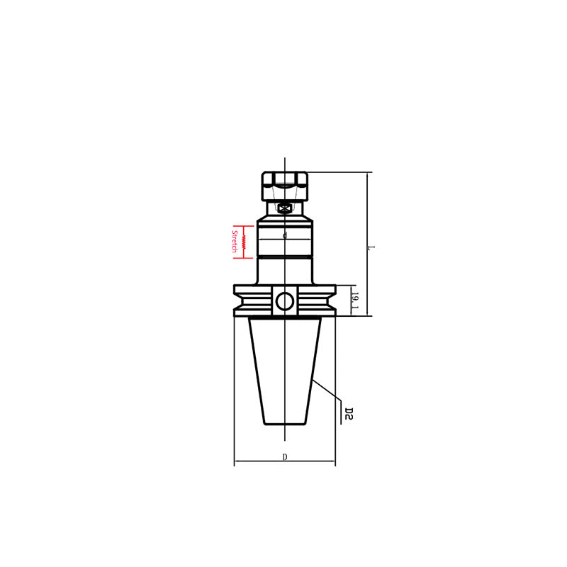 CAT30/40/50 Micko-Tension and Compression Synchronous Tapping Holder