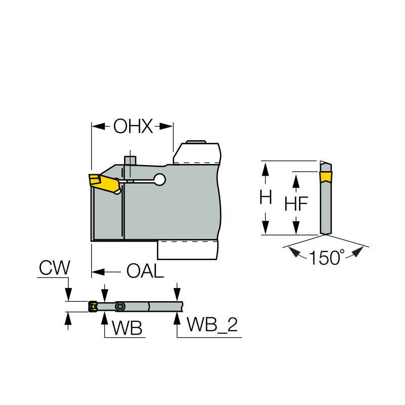 CGHN-P8 : Blades for Deep Grooving and Turning