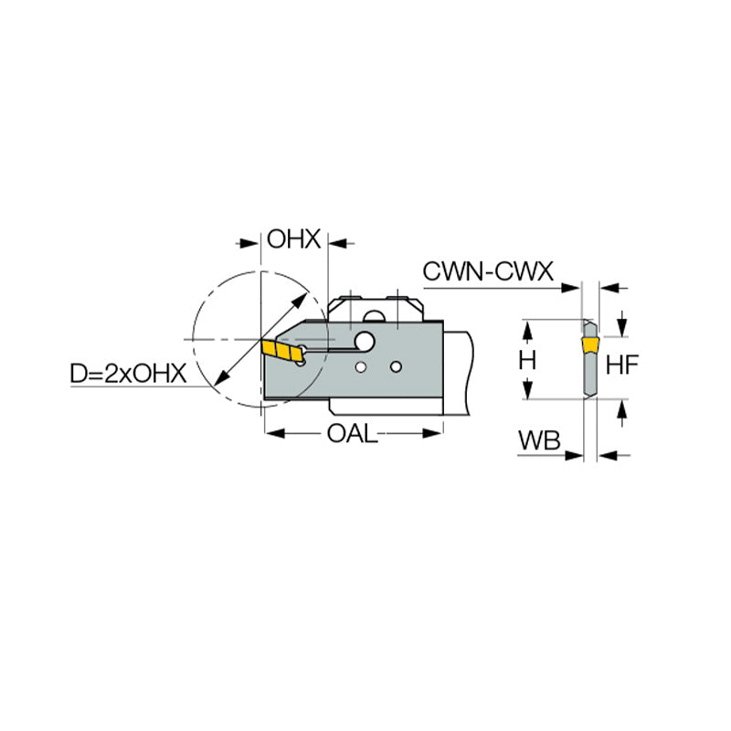 CGHN-S : Single-Ended Blades for External Machining - Big-tools Industrial Supply Tools for Metal Cutting