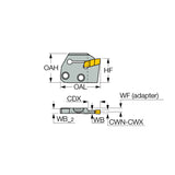 CGPAD : Adapters for CUT-GRIP Inserts - Big-tools Industrial Supply Tools for Metal Cutting