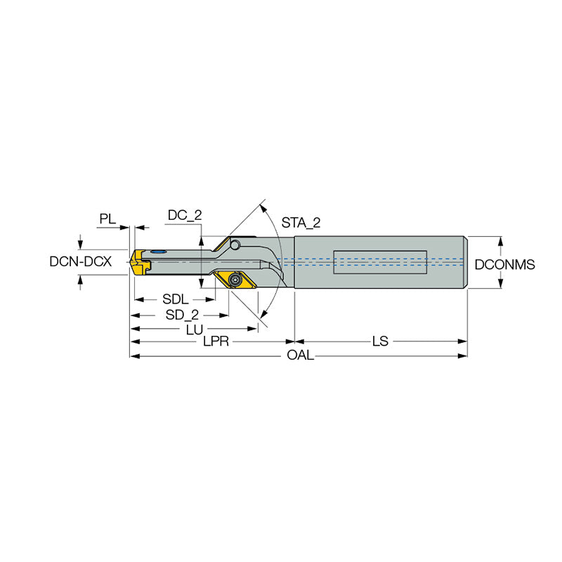 CHAMDRILL exchangeable head drills with chamfering inserts mainly for pre-thread holes