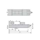 CHW-_P Powerful-Type Precision Vise - Precision Machining and Workpiece Clamping