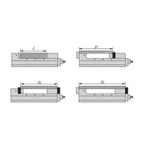 CHW-_P Powerful-Type Precision Vise - Precision Machining and Workpiece Clamping