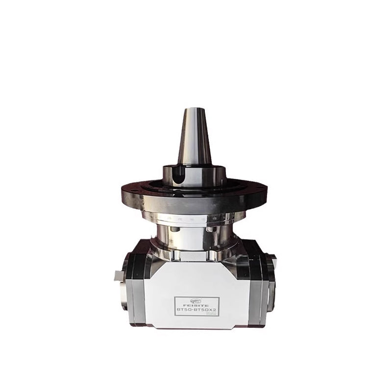 CNC Machining Center Angle Milling Head, Dual Output Type, Side Milling Head BT40 for Tapping, Keyway Milling, Side Milling, and Drilling