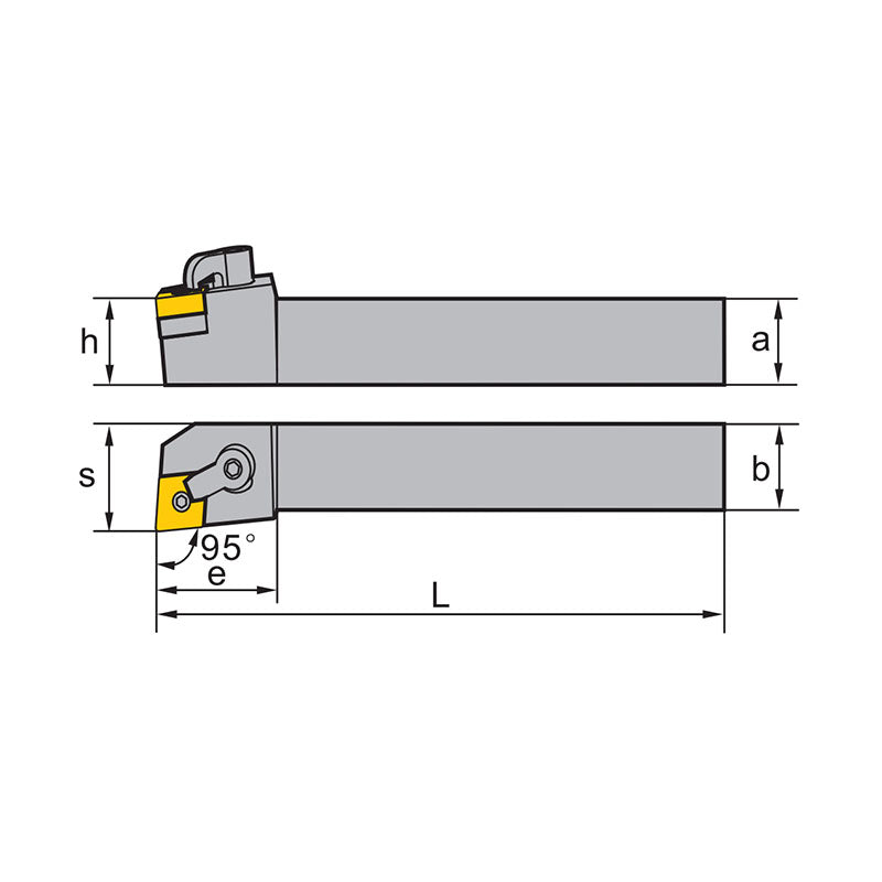 CN** Holder (External) M-Clamping MCLNR/L Kr: 95° 2020K 2525M 3225P 4040R/S - Makotools Industrial Supply Tools for Metal Cutting