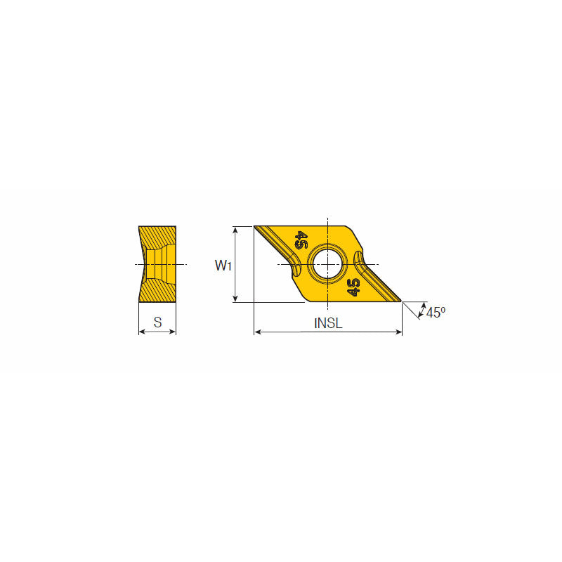 CRNG 0802-45CD Inserts used on chamfering rings. - Big-tools Industrial Supply Tools for Metal Cutting