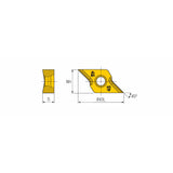 CRNG 0802-45CD Inserts used on chamfering rings. - Big-tools Industrial Supply Tools for Metal Cutting