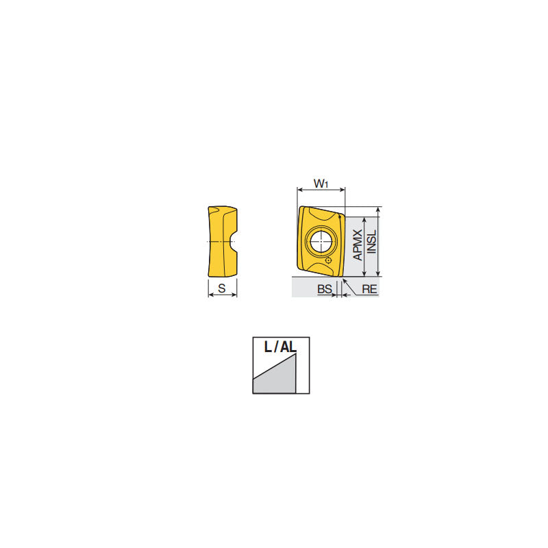 CVHT 0502PNR-L Unique high positive ground inserts with very sharp two cutting edges and rigid V shape for light machining - Big-tools Industrial Supply Tools for Metal Cutting