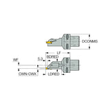 C#-HFIR/L-MC : Boring Bars for Internal Grooving and Turning with CAMFIX Exchangeable Shanks - Big-tools Industrial Supply Tools for Metal Cutting