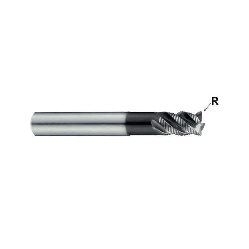 Carbide 4G Mill End Mills Plain Shank G909/G930Series  Multi Flute Extended Reach Roughing Corner Radius - Fine