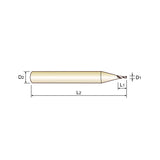 Carbide 4G Mill End Mills Plain Shank GMF23 Series  2 Flute (1/8 Shank)