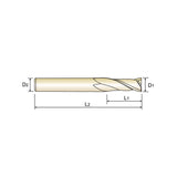 Carbide 4G Mill End Mills Plain Shank GMF24 Series  2 Flute Long  Length GMF24003~GMF24921