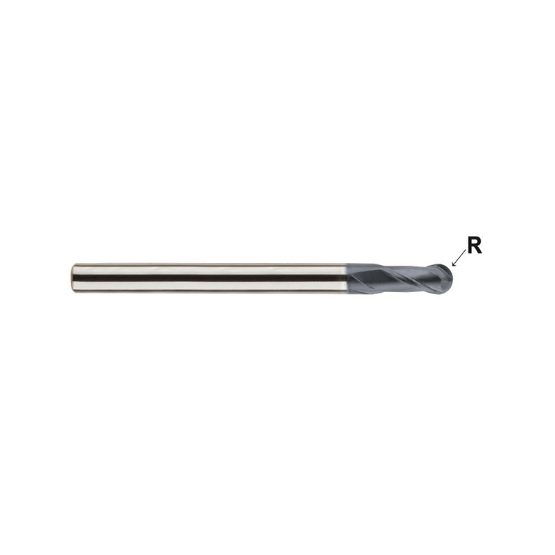 Carbide 4G Mill End Mills Plain Shank SEMD98 Series  2 Flute Ball Nose (Short, Regular, Long Shank) SEMD98009～SEMD980253S
