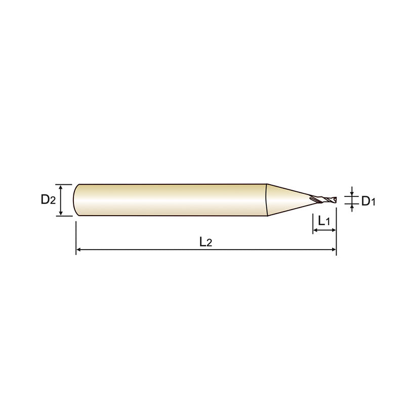 Carbide 4G Mill End Mills Plain Shank SEME35 Series  2 Flute