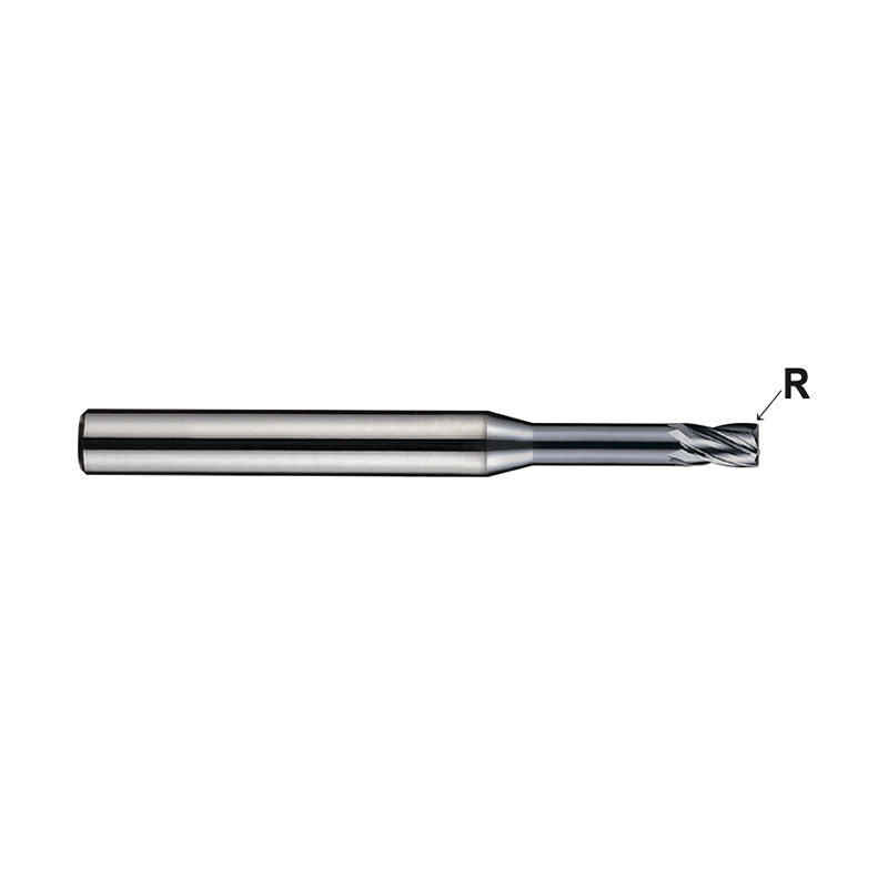 Carbide 4G Mill End Mills Plain Shank SEME64Series  4 Flute Long Neck Corner Radius SEME640100304～SEME640120208