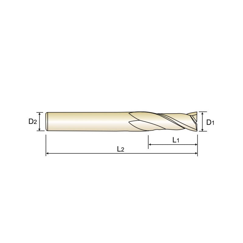 2 Flute Long Length SEME7012040～SEME70250120  Carbide 4G Mill End Mills Plain Shank SEME70 Series