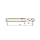 2 Flute Long Length SEME7012040～SEME70250120  Carbide 4G Mill End Mills Plain Shank SEME70 Series