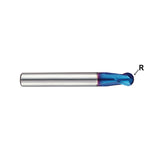 Carbide X5070 End Mills Plain Shank G8A28 Series  2 Flute Ball Nose (METRIC)