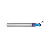 Carbide X5070 End Mills Plain Shank G8A43 Series  2 Flute Stub Length Ball Nose with Extended Neck