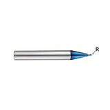 Carbide X5070 End Mills Plain Shank G8A53 Series   2 Flute Miniature Ball Nose (METRIC)