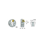 Chamfering ring mounted on CHAM-DRILL drills for drilling and chamfering in one operation