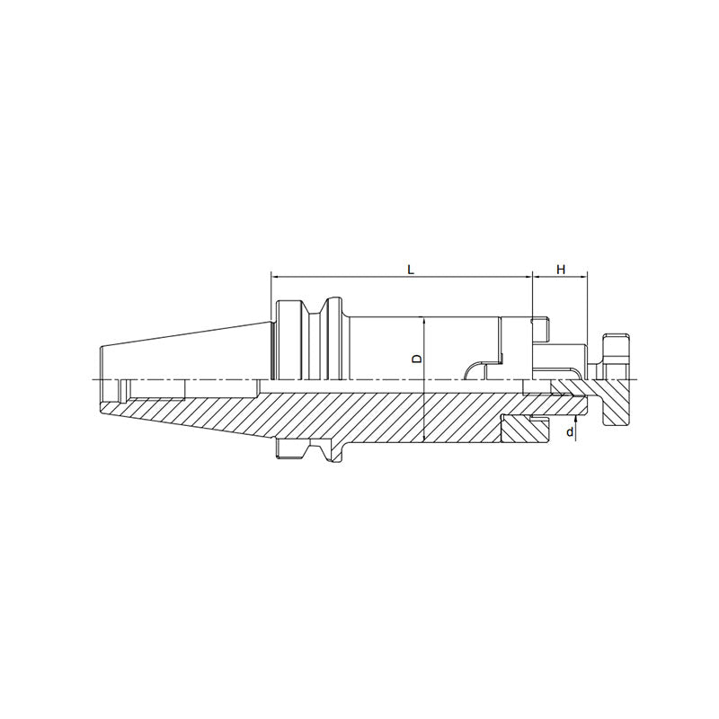 Combi Shell Mill Holder BT40/50-SEMC16-55/160 - Makotools Industrial Supply Tools for Metal Cutting