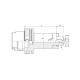 Combi Shell Mill Holder HSK50A-SEMC16-50 ~SEMC40-70 - Makotools Industrial Supply Tools for Metal Cutting