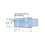 Complete Contact With The Nut And Body Mega Double Power Chuck  Jet Through Type  C4/C5/C6/C8