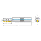 Coolant-Thru is recommended, especially when D2>0.7 x Nominal Thread Diamete Conical Toolholders (MiTM 19)