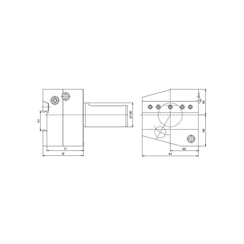 Cutting Off Tool Holder Right Height Adjustable AR2026~AR6032 - Makotools Industrial Supply Tools for Metal Cutting