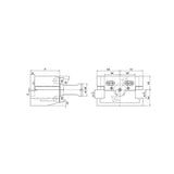 D1D2A Rectangular Holder, Coolant D1D2A-252055 - Makotools Industrial Supply Tools for Metal Cutting