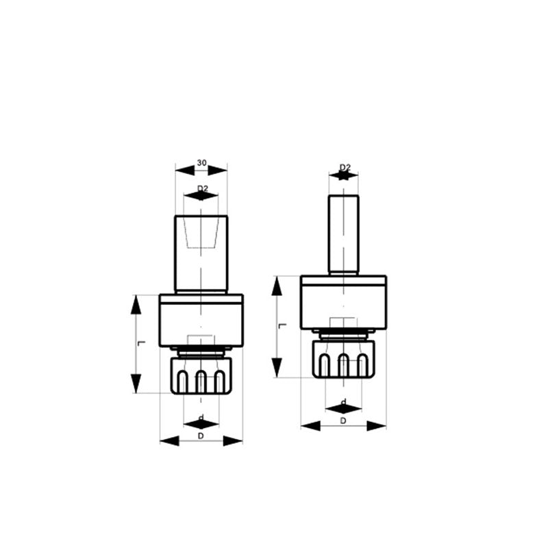 D58 Radial Floating Reamer Holder - Straight Shank