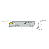DGFH-JHP : Parting and Grooving Blades with Channels for Low and High-Pressure Coolant Carrying DO-GRIP Inserts