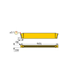 DGN-J-XL : Extra Long Inserts for Parting and Grooving Soft Materials, Parting Tubes, Small Diameters and Thin-Walled Parts - Big-tools Industrial Supply Tools for Metal Cutting