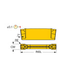 DGN-MF : Double-Sided Inserts for Parting and Grooving Soft and Hard Materials at Medium Feeds - Big-tools Industrial Supply Tools for Metal Cutting