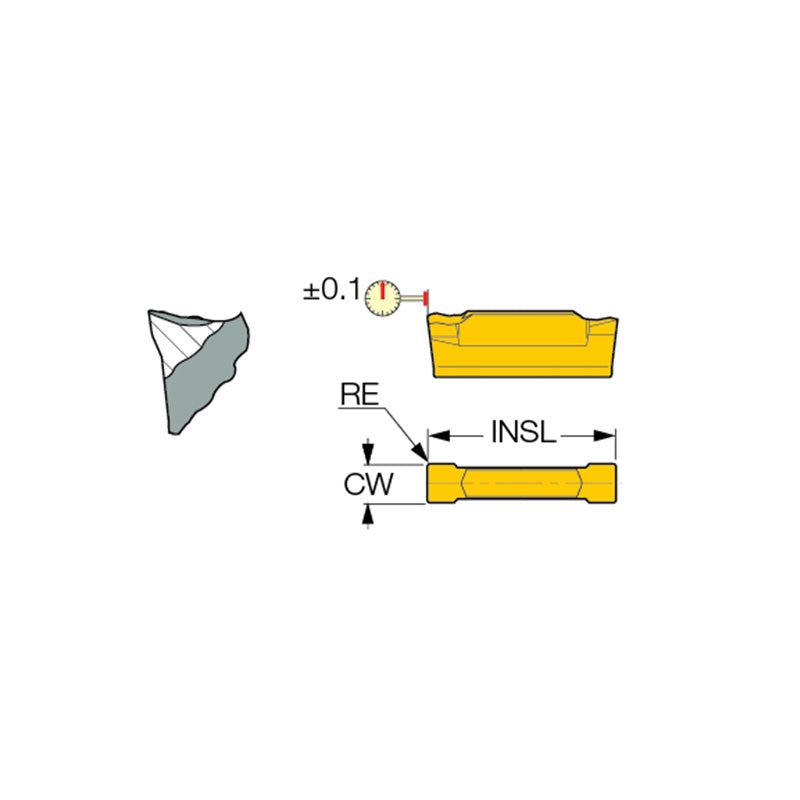DGN-Z : Double-Sided Inserts for Parting Tubes, Thin-Walled and Small Parts - Big-tools Industrial Supply Tools for Metal Cutting
