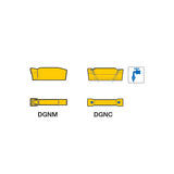 DGN/DGNC/DGNM-C : Double-Sided Parting Inserts for Parting and Grooving Bars, Hard Materials and Tough Applications - Big-tools Industrial Supply Tools for Metal Cutting