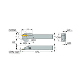 DGTR/L-B-D-TR : Reinforced Parting and Grooving Tools Carrying Double-Ended DO-GRIP Inserts - Big-tools Industrial Supply Tools for Metal Cutting