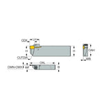 DGTR/L-B-T-SH : Reinforced Parting and Grooving Short Head Tools Carrying DGN Double-Ended Inserts - Big-tools Industrial Supply Tools for Metal Cutting
