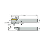 DGTR/L-XL : Integral Shank Reinforced Parting and Grooving Tools for Parting Up to 65 mm Diameters - Big-tools Industrial Supply Tools for Metal Cutting