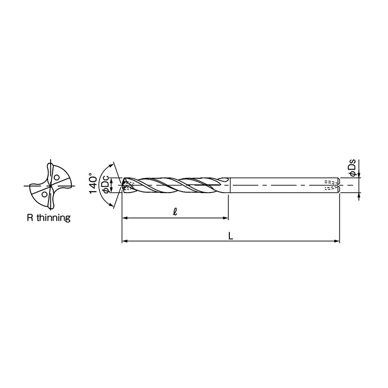 DIN Standard Carbide Drill Series ADO-5D-DIN D14.7-20 - Big-tools Industrial Supply Tools for Metal Cutting