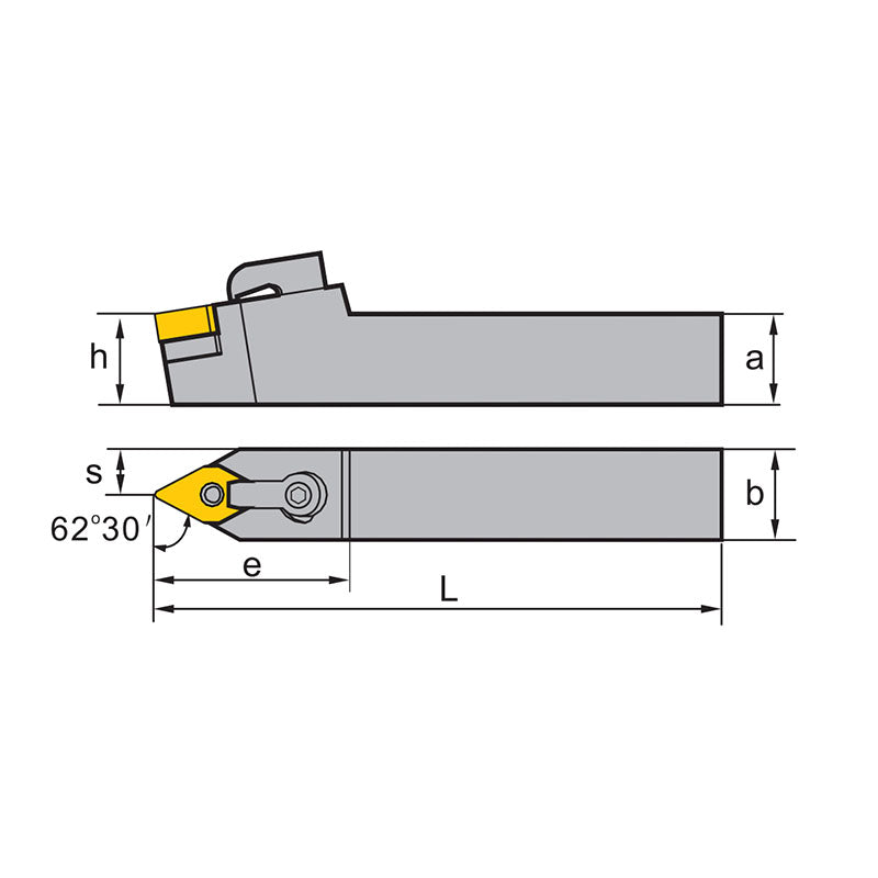 DN** Holder (External) M-Clamping MDPNN Kr: 62°30' 2020K11/15 2525M11/15 3225P15 - Makotools Industrial Supply Tools for Metal Cutting