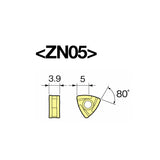 Diseños de plaquitas óptimas exclusivas para cartucho portaplaquitas de mandrinado ZN05/ZN08