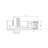 ER Collet Chuck HSK40F-ER16A-60~ER40-100 - Makotools Industrial Supply Tools for Metal Cutting