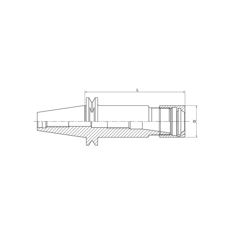 ER Collet Chuck without Drive Slots ISO20-ER16MS-35~25MS-35 - Makotools Industrial Supply Tools for Metal Cutting