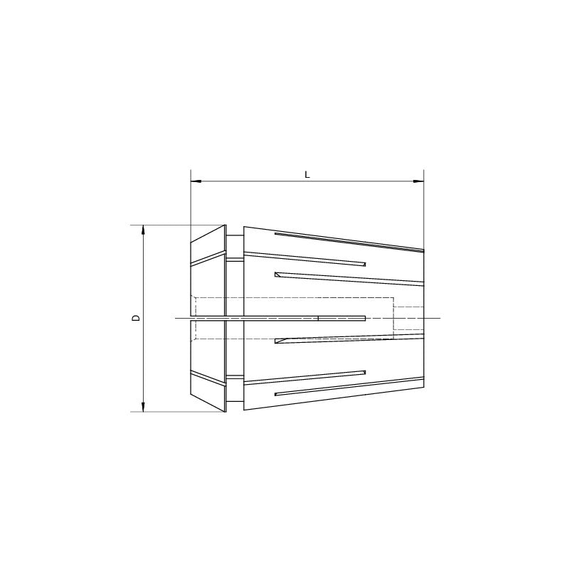 ER Sealed Collet  ER16G  (3.5*2.7)~ ER40G (25*20.0) - Makotools Industrial Supply Tools for Metal Cutting