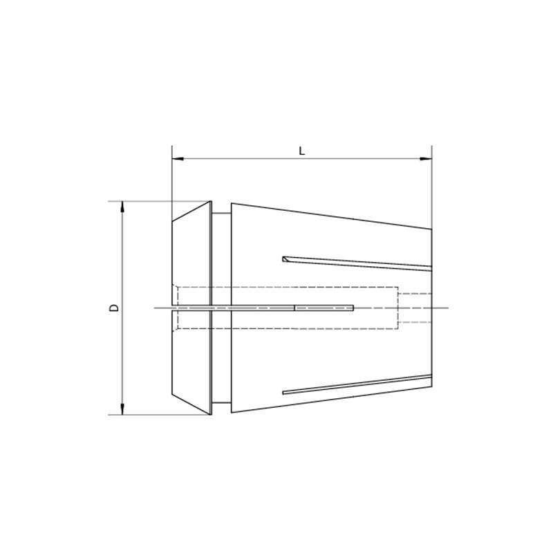 ER Sealed Collet  ERS16G  (3.5*2.7) ~ ERS40G (25*20.0) - Makotools Industrial Supply Tools for Metal Cutting